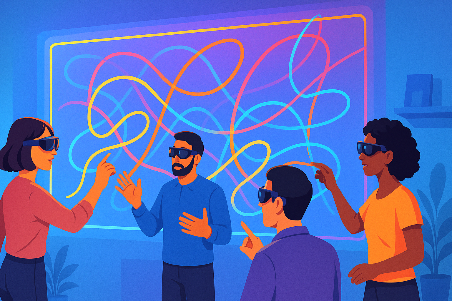 Collaborative AR Walls: Team Drawing Sessions in Real Time